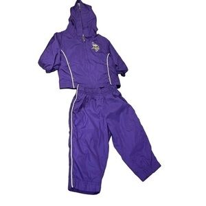 NFL Viking TEAM APPAREL KIDS Track Suit Size 12 Months